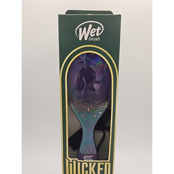 NEW Wicked Wet Brush Wickedly Beautiful Elphaba Detangler Hair Brush Bow Clip - Picture 3 of 3
